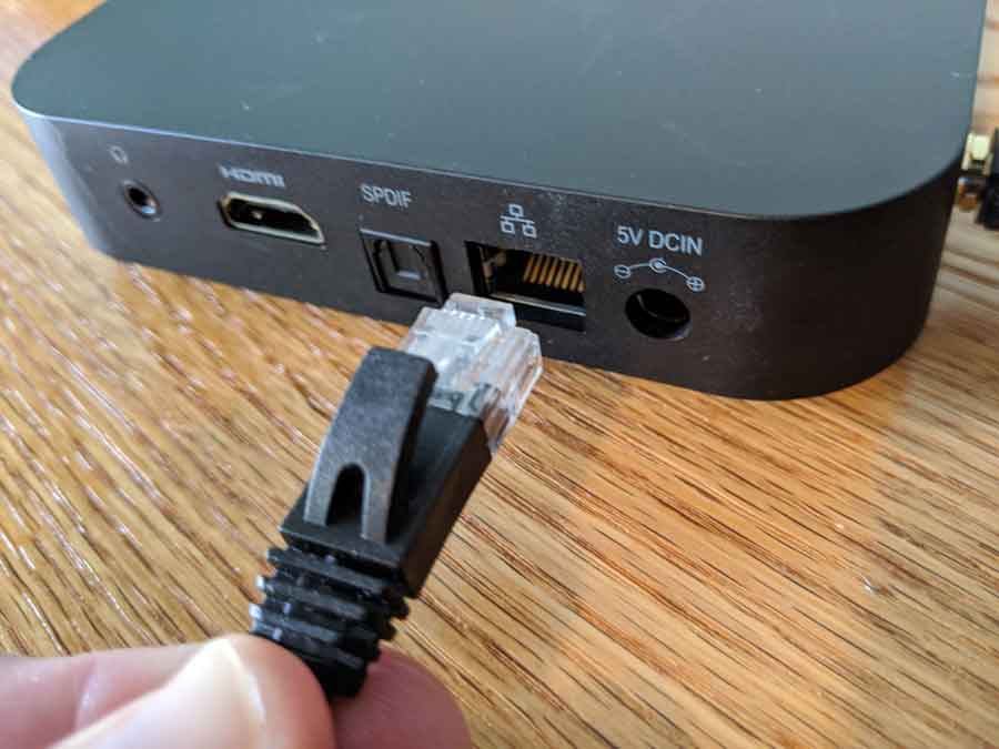 Connecting your Android TV box using Ethernet 