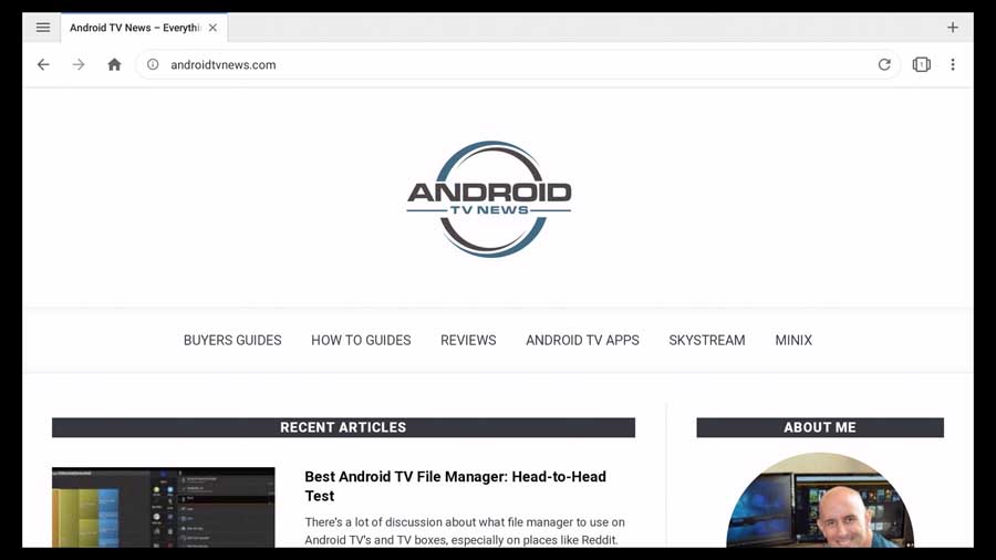 Opera Android TV web browser