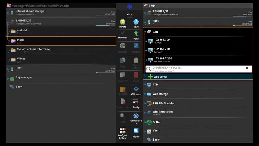 x plore file manager for android tv