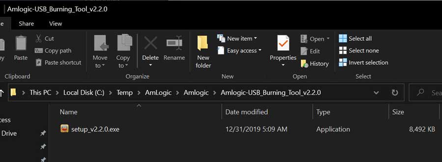 use amlogic usb burning tool