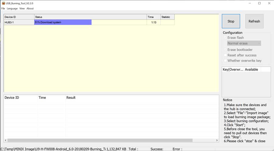 Usb burning tool 2.2