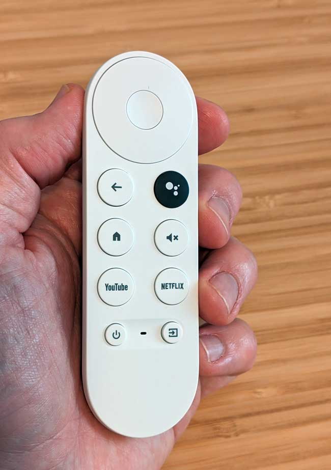 google chromecast remote white light