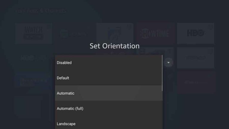 How To Rotate Your Android TV/Fire Stick Screen To Landscape