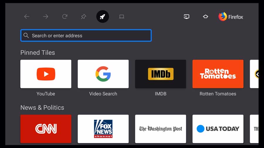 firefox android tv