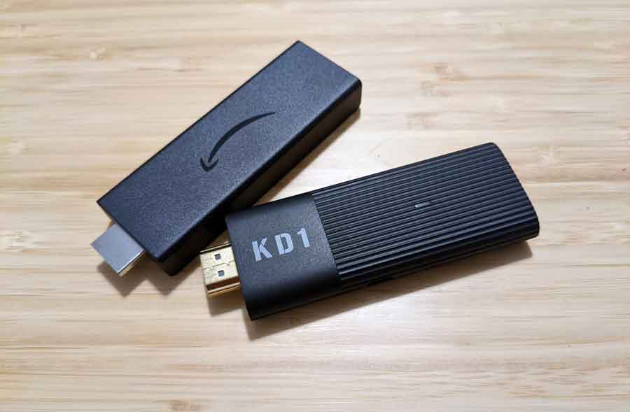 MeCool KD1 and Amazon FireTV Stick comparison