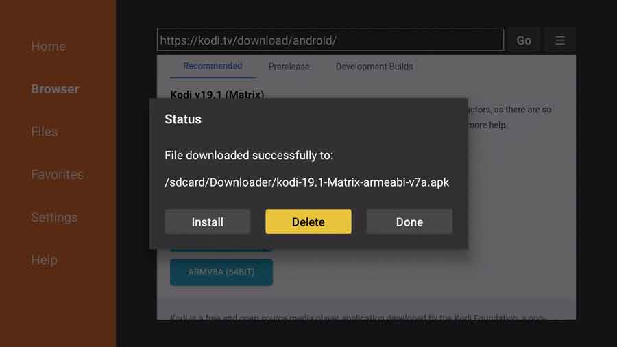 update kodi adblink firestick