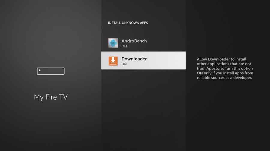 New FireStick UI: Enable Install Unknown Apps for Downloader