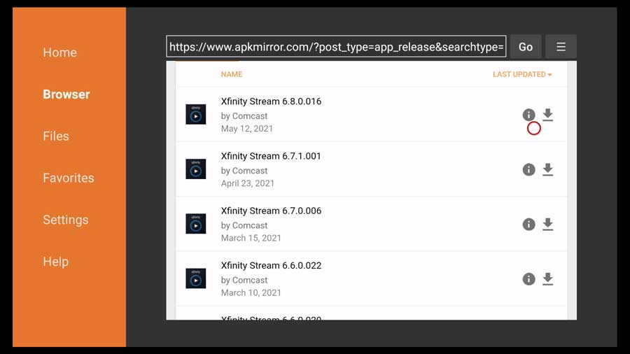 Xfinity Stream APK files on APKMirror.com