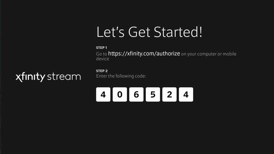 Authentication of your Xfinity Stream FireTV account