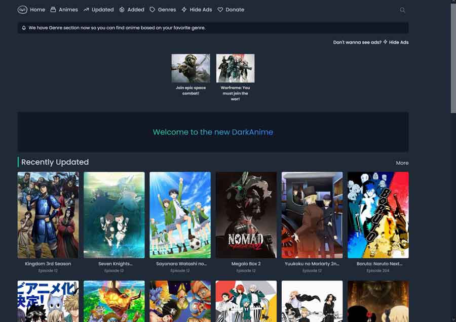 Best Anime Streaming Sites: DarkAnime