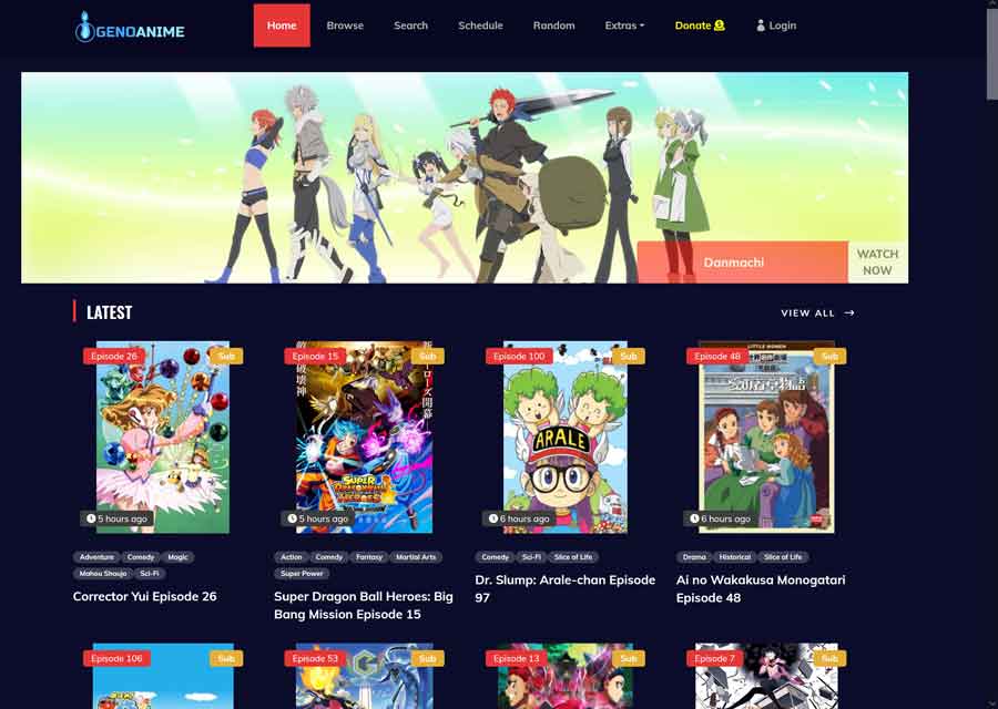 Best Anime Streaming Sites: GenoAnime