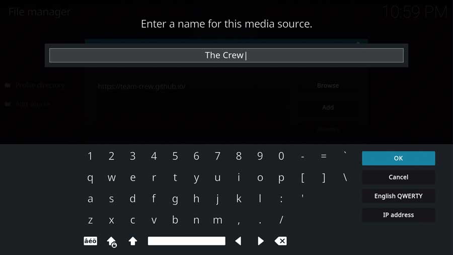 Naming the Media Source in Kodi 19