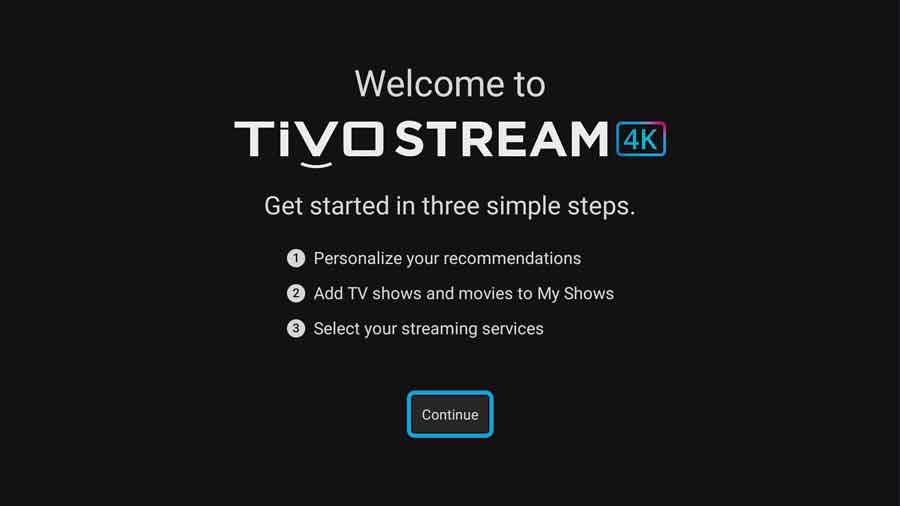 Register TiVo Stream 4K