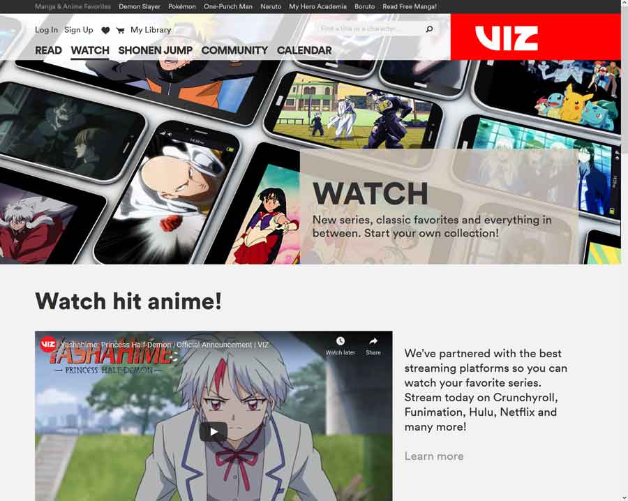 Best Anime Streaming Sites: Viz