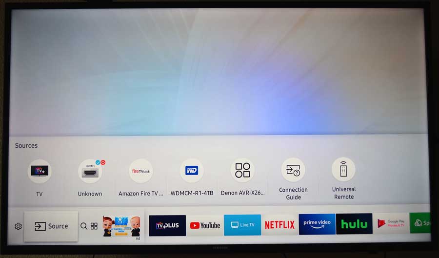 Tizen TV OS on Samsung smart TV