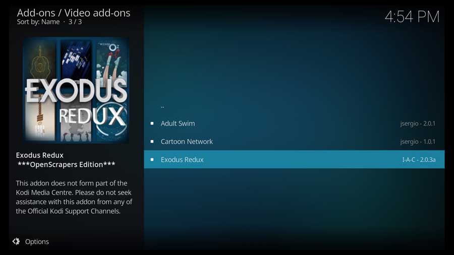 installing exodus redux on firestick