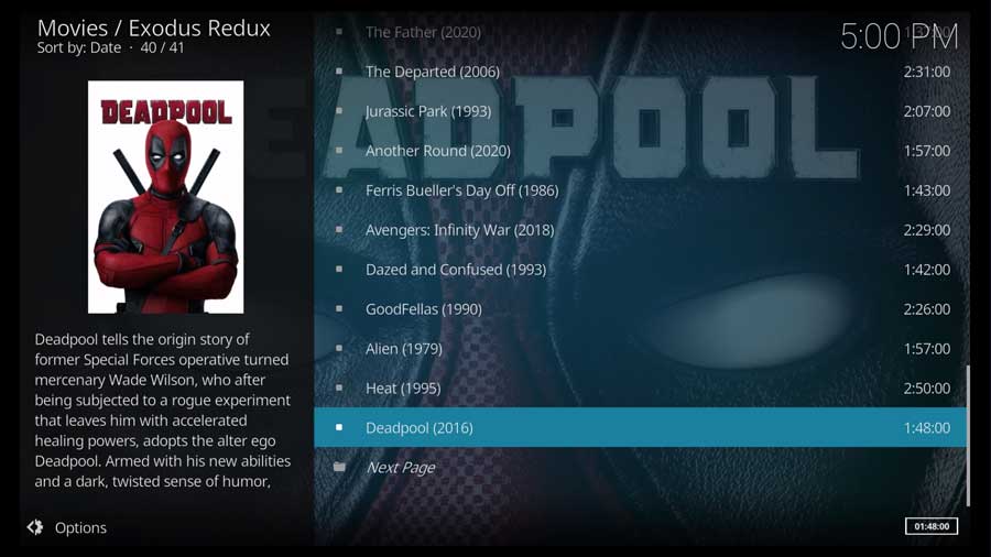 kodi addons exodus