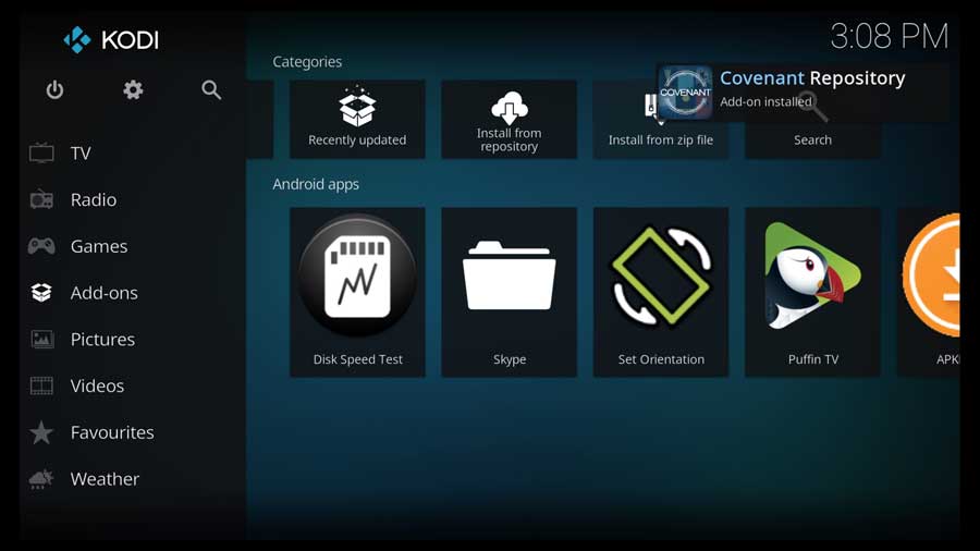 how to download from kodi covenant