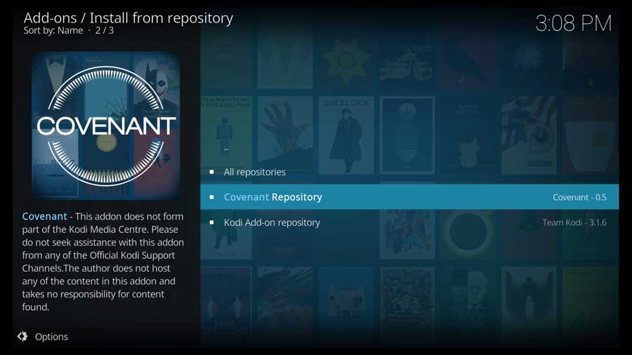 Choose the Covenant Repository