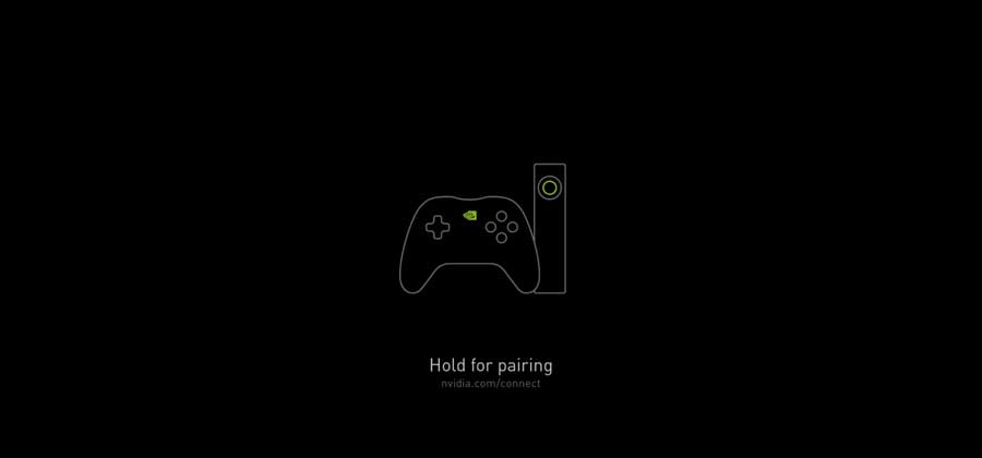 If your device has not been paired to another Shield TV, then hold down the OK button to start the pairing process. 