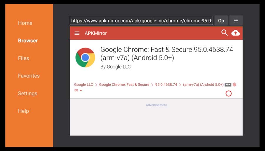 Select the latest version of Google Chrome to go to its detail page