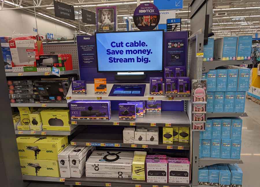 Walmart's streaming devices section
