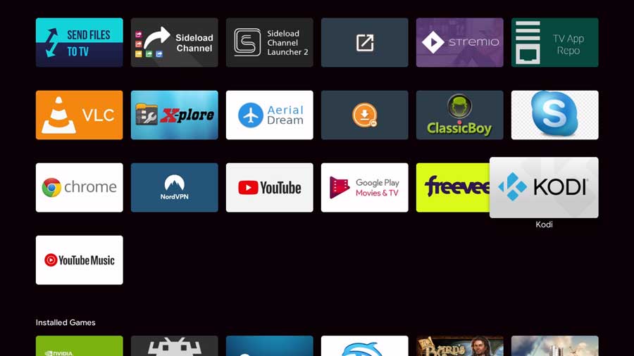 Click the Kodi icon to launch Kodi for the first time