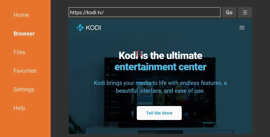 Kodi's website